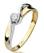 Inel Bonore - Aur 585 - Diamant 0,15 ct