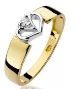 Inel Bonore - Aur 585 - Diamant 0,04 ct