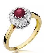 Inel Bonore - Aur 585 - Rubin 0,6 ct
