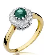 Inel Bonore - Aur 585 - Smarald 0,5 ct
