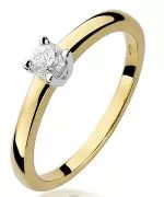 Inel Bonore - Aur 585 - Diamant 0,2 ct