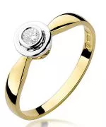 Inel Bonore - Aur 585 - Diamant 0,1 ct