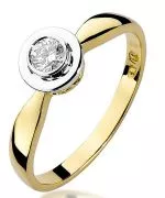 Inel Bonore - Aur 585 - Diamant 0,15 ct