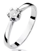 Inel Bonore - Aur Alb 585 - Diamant 0,12 ct