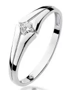 Inel Bonore - Aur Alb 585 - Diamant 0,08 ct