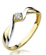 Inel Bonore - Aur 585 - Diamant 0,1 ct