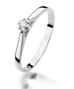 Inel Bonore - Aur Alb 585 - Diamant 0,09 ct