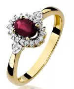 Inel Bonore - Aur 585 - Rubin 0,6 ct