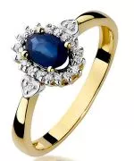 Inel Bonore - Aur 585 - Safir 0,7 ct