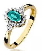 Inel Bonore - Aur 585 - Smarald 0,4 ct
