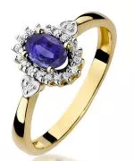 Inel Bonore - Aur 585 - Tanzanit 0,4 ct