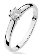 Inel Bonore - Aur Alb 585 - Diamant 0,2 ct