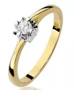 Inel Bonore - Aur 585 - Diamant 0,1 ct