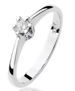 Inel Bonore - Aur Alb 585 - Diamant 0,1 ct