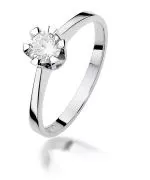 Inel Bonore - Aur Alb 585 - Diamant 0,5 ct