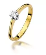 Inel Bonore - Aur 585 - Diamant 0,1 ct