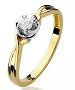 Inel Bonore - Aur 585 - Diamant 0,1 ct