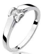 Inel Bonore - Aur Alb 585 - Diamant 0,09 ct