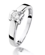 Inel Bonore - Aur Alb 585 - Diamant 0,3 ct