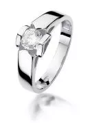 Inel Bonore - Aur Alb 585 - Diamant 0,5 ct