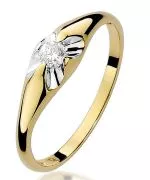 Inel Bonore - Aur 585 - Diamant 0,1 ct