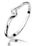 Inel Bonore - Aur Alb 585 - Diamant 0,09 ct