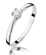 Inel Bonore - Aur Alb 585 - Diamant 0,15 ct