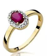 Inel Bonore - Aur 585 - Rubin 0,6 ct