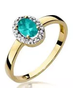 Inel Bonore - Aur 585 - Smarald 0,4 ct