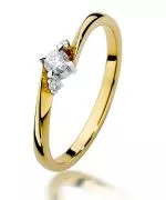 Inel Bonore - Aur 585 - Diamant 0,1 ct