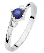 Inel Bonore - Aur Alb 585 - Safir 0,3 ct