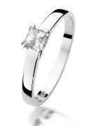 Inel Bonore - Aur Alb 585 - Diamant 0,3 ct
