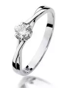 Inel Bonore - Aur Alb 585 - Diamant 0,23 ct