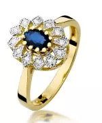 Inel Bonore - Aur 585 - Safir 0,7 ct