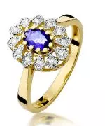 Inel Bonore - Aur 585 - Tanzanit 0,4 ct