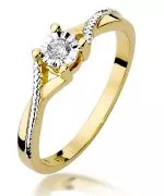 Inel Bonore - Aur 585 - Diamant 0,08 ct