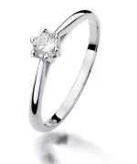 Inel Bonore - Aur Alb 585 - Diamant 0,15 ct