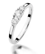Inel Bonore - Aur Alb 585 - Diamant 0,15 ct