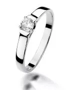Inel Bonore - Aur Alb 585 - Diamant 0,18 ct