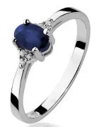 Inel Bonore - Aur Alb 585 - Safir 0,7 ct
