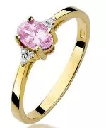 Inel Bonore - Aur 585 - Topaz Roz 0,5 ct