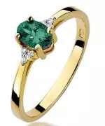 Inel Bonore - Aur 585 - Smarald 0,4 ct