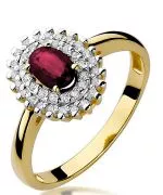 Inel Bonore - Aur 585 - Rubin 0,6 ct