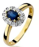 Inel Bonore - Aur 585 - Safir 0,7 ct