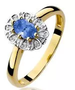 Inel Bonore - Aur 585 - Tanzanit 0,4 ct