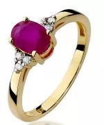 Inel Bonore - Aur 585 - Rubin 1 ct