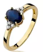 Inel Bonore - Aur 585 - Safir 0,9 ct