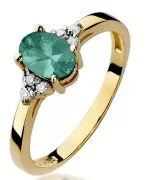 Inel Bonore - Aur 585 - Smarald 0,8 ct