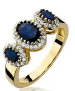 Inel Bonore - Aur 585 - Safir 0,9 ct