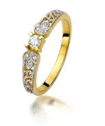 Inel Bonore - Aur 585 - Diamant 0,1 ct